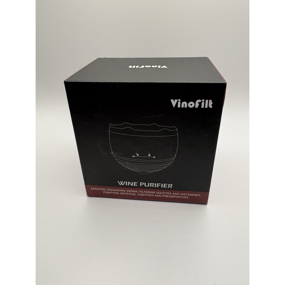 Vinofilt Wine Purifier Aerator Sulfite Histamine Filter New Open Box Made in USA